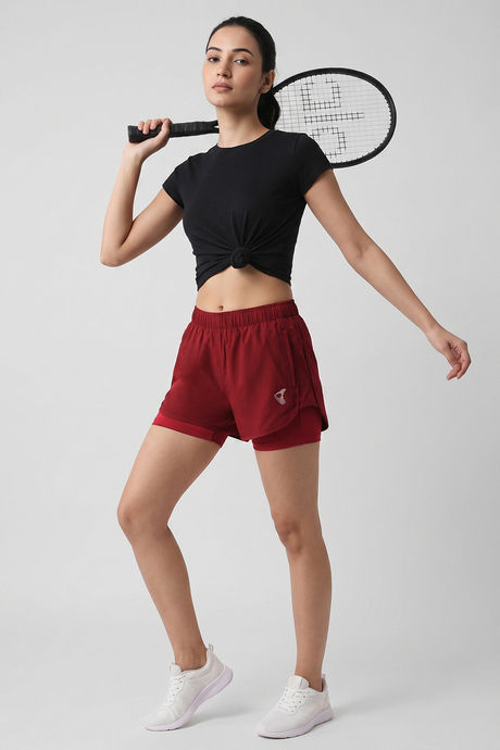 Zelocity Moisture Wicking Training Short - Deep Claret — image 5